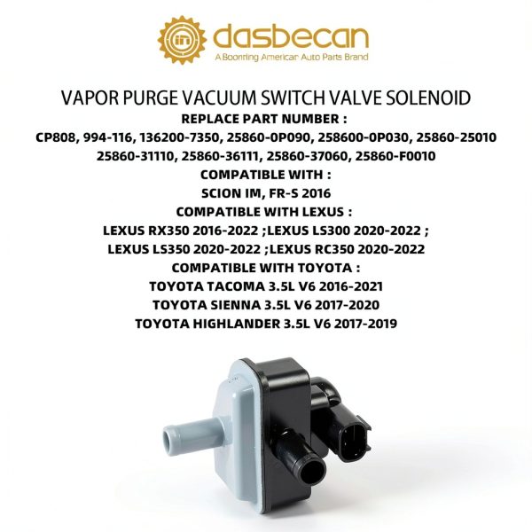 Toyota Tacoma Vacuum Switch Solenoid Valve ABS Material-1