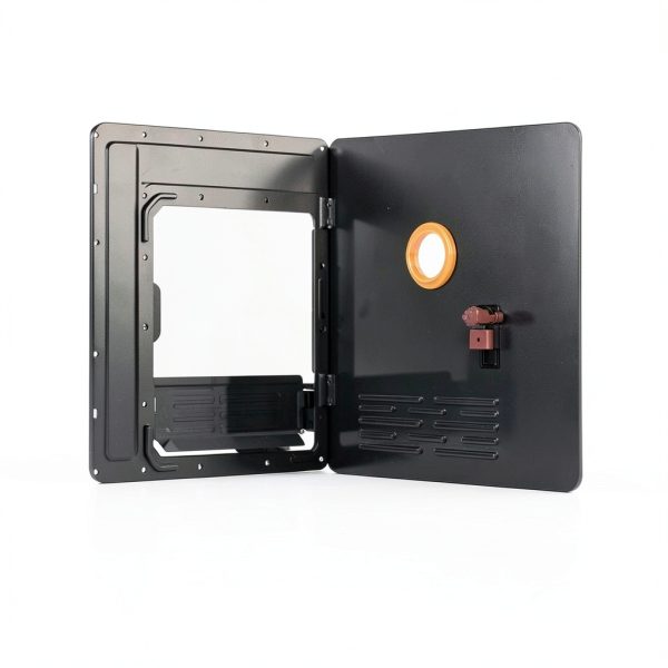 Hillhub RV Water Heater Door Black 18x18 Copper-2