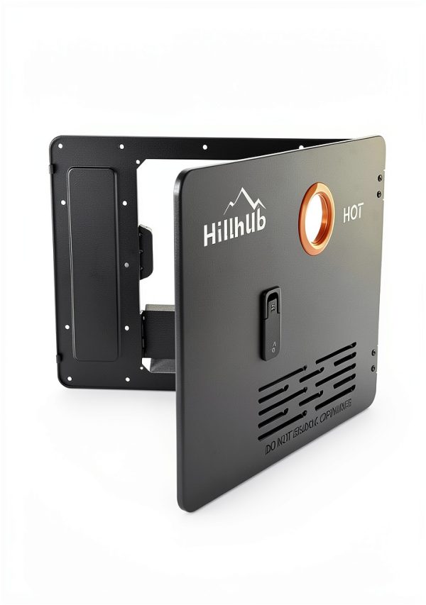Hillhub RV Water Heater Door Black Copper Design-3