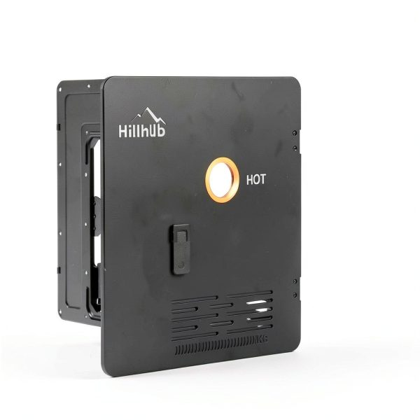 Hillhub RV Water Heater Door Black 18x18 Copper-4