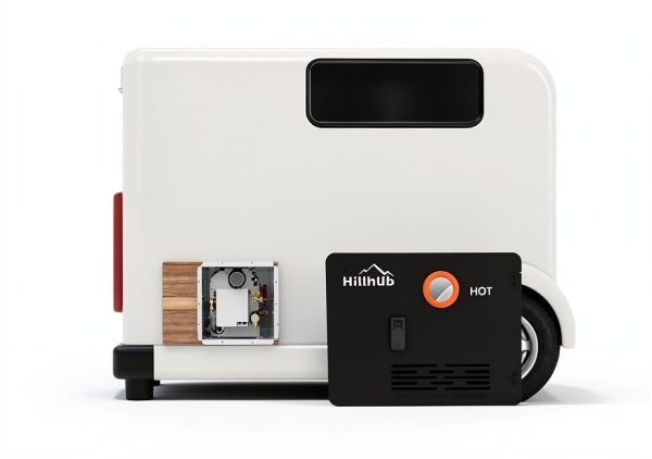 Hillhub RV Water Heater Door Black Copper Design-4