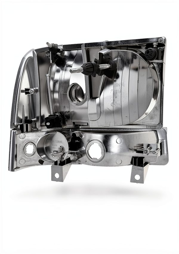 Nilight Chrome Headlight Assembly for 1999-2004 Ford F250/F350-2