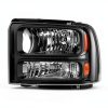 Ford F-250 Headlight Assembly AUTOSAVER88 OE-Black Amber Clear Fit-1