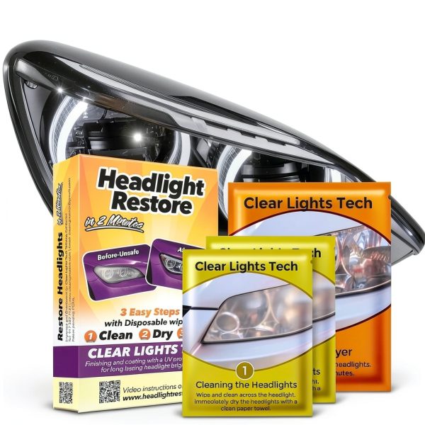 Clear Lights Headlight Restoration Kit RH1 – Clear Coat & 2 Wipes-3
