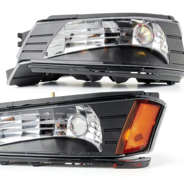 Ford F-250 Headlight Assembly AUTOSAVER88 OE-Black Amber Clear Fit-6