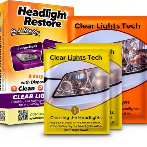 Clear Lights Headlight Restoration Kit RH1 – Clear Coat & 2 Wipes-0