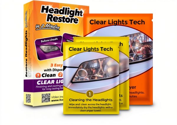 Clear Lights Headlight Restoration Kit RH1 – Clear Coat & 2 Wipes-0