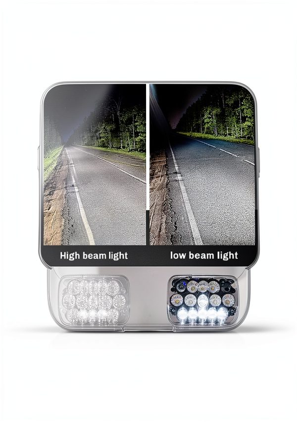 KASLIGHT LED Headlight 5x7 7x6 H6054 Replacement Black Transparent-3