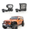 LED Hood Bracket Nilight JL-83B Sliding Adjustable No-Drill Jeep-4