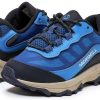 Merrell Moab Speed Low WTRPF Kids Hiking Shoes Blue-1