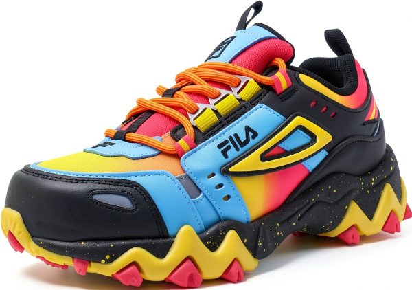 Fila Oakmont Tr Boys Shoes Black/Multicolor Hiking Shoes for Kids-0
