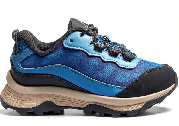 Merrell Moab Speed Low WTRPF Kids Hiking Shoes Blue-4