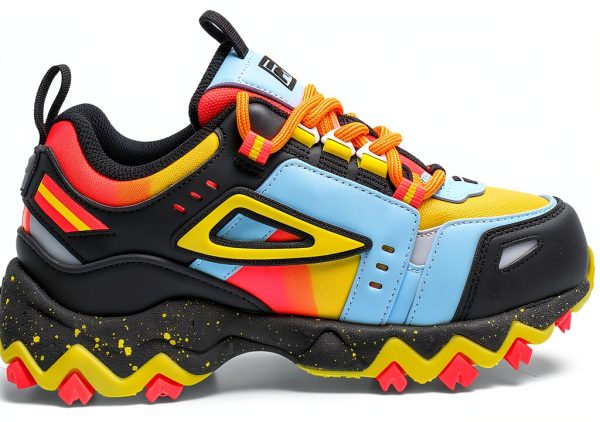 Fila Oakmont Tr Boys Shoes Black/Multicolor Hiking Shoes for Kids-2