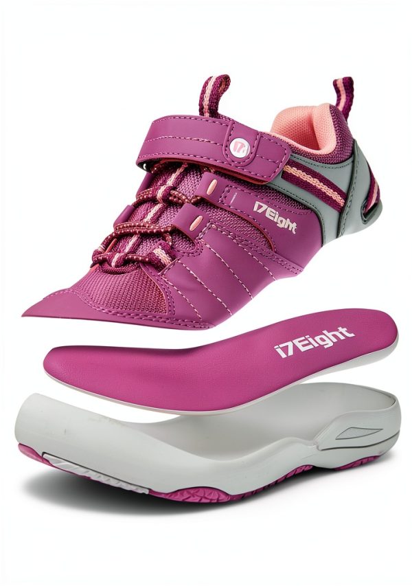i78 Low Top Kids Hiking Shoes - Breathable Synthetic Leather, Non-Slip-1
