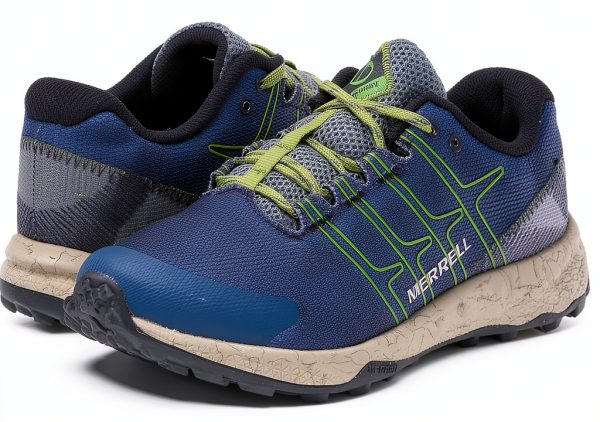 Merrell Moab Flight Low Kids Hiking Shoes Poseidon Lightweight Design-1