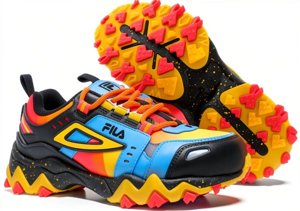 Fila Oakmont Tr Boys Shoes Black/Multicolor Hiking Shoes for Kids-1
