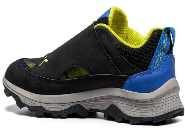 Merrell Unisex-Child Moab Speed Low Zt Waterproof Black/Blue Lime-3