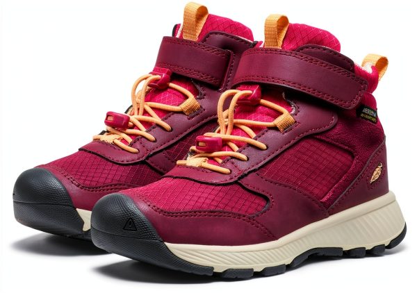 KEEN Unisex-Child Skua Mid Height Shoes Waterproof Fig/Peach Fuzz-3