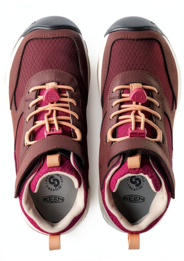 KEEN Unisex-Child Skua Mid Height Shoes Waterproof Fig/Peach Fuzz-4