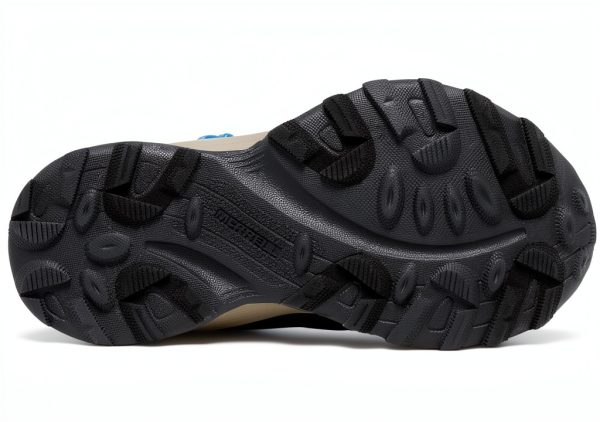 Merrell Unisex-Child Moab Speed Low Zt Waterproof Black/Blue Lime-2