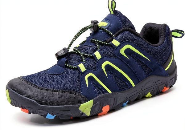 ASHION Boys Running Shoes - Barefoot Wide Toe Box Hiking Sneakers-0